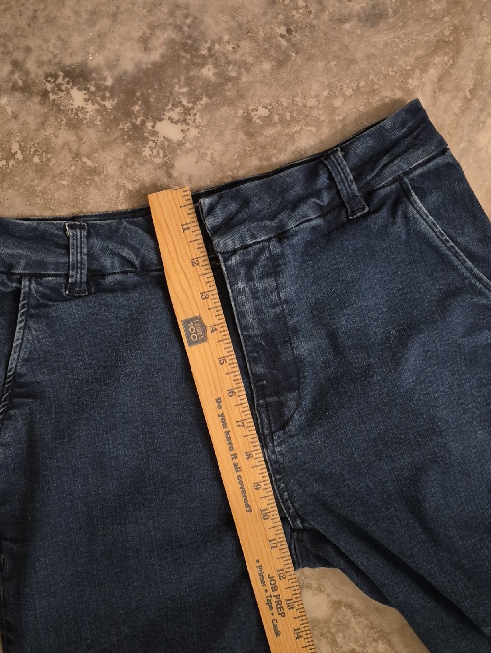 FRAME EUC COTTON BLEND STRETCH DENIM WIDE LEG HIGH WAIST TROUSERS SZ 27 - Picture 6 of 13